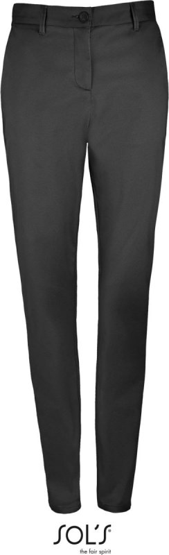 SOL´S Jared Women Dámské saténové elastické kalhoty 25.2918 black