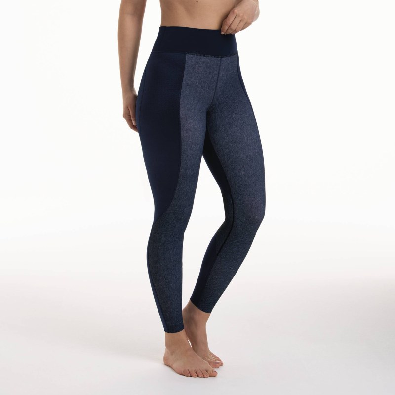 sport. kompres. kalhoty kompresivní 1687 jeans - Active sport. kompres. kalhoty kompresivní 1687 jeans - Active - Dámské oblečení kalhoty
