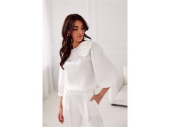 Halenka BLU0178 smetanově bílá - Roco Fashion