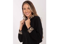 Dámská halenka KS 4225.35 černo-hnědá - FPrice