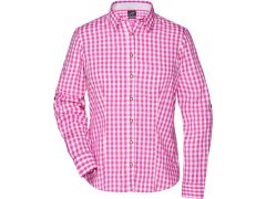 Daiber JN 637 Popelínová kostkovaná halenka tradiční styl 02.0637 purple/white