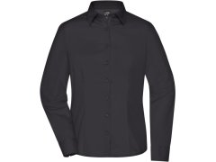 Daiber JN 641 Popelínová business halenka s&nbsp;dlouhým rukávem 02.0641 black