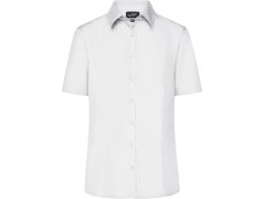 Daiber JN 643 Popelínová business halenka s krátkým rukávem 02.0643 white