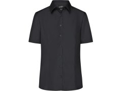 Daiber JN 643 Popelínová business halenka s krátkým rukávem 02.0643 black