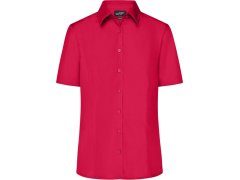 Daiber JN 643 Popelínová business halenka s krátkým rukávem 02.0643 red