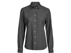 Tee Jays TJ 4005 Denim halenka s dlouhým rukávem 18.4005 black denim