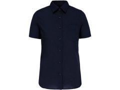 Kariban K 548 Popelínová halenka "Judith" s krátkým rukávem 20.K548 navy