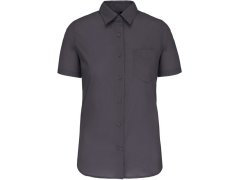 Kariban K 548 Popelínová halenka "Judith" s krátkým rukávem 20.K548 zinc