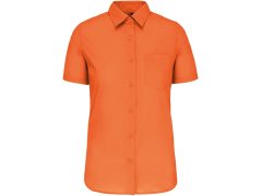 Kariban K 548 Popelínová halenka "Judith" s krátkým rukávem 20.K548 orange