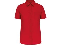 Kariban K 548 Popelínová halenka "Judith" s krátkým rukávem 20.K548 classic red
