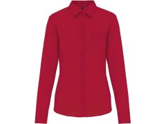 Kariban K 549 Popelínová halenka "Jessica" s dlouhým rukávem 20.K549 classic red