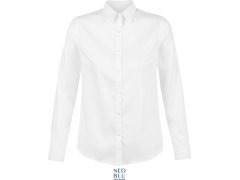 NEOBLU Blaise Women Mikro keprová halenka s dlouhým rukávem 24.3183 optic white