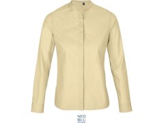 NEOBLU Bart Women Popelínová halenka s dlouhým rukávem 24.3787 beige