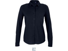 NEOBLU Basile Women Piqué halenka s dlouhým rukávem 24.3791 night blue