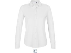NEOBLU Basile Women Piqué halenka s dlouhým rukávem 24.3791 optic white