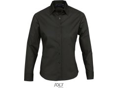 SOL´S Eden Elastická halenka s dlouhým rukávem 25.7015 black
