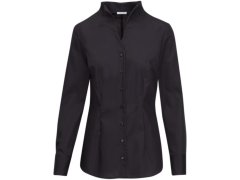Seidensticker Chalice Blouse Slim LSL Popelínová halenka s dlouhým rukávem 78.1182 black