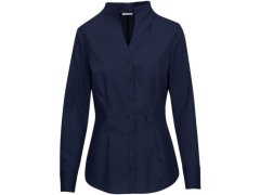 Seidensticker Chalice Blouse Slim LSL Popelínová halenka s dlouhým rukávem 78.1182 navy