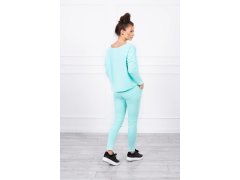 Souprava s oversize halenkou mint