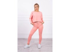 Sada s oversize halenkou morel