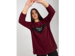 Plum plus size halenka s 3/4 rukávy