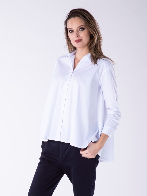 Dámská košile 804 Carina bílá - Look Made With Love - Dámské oblečení košile a halenky