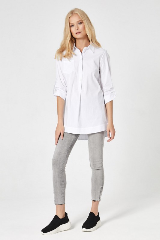 Dámská košile LU485 bílá - Lumide - Dámské oblečení košile a halenky