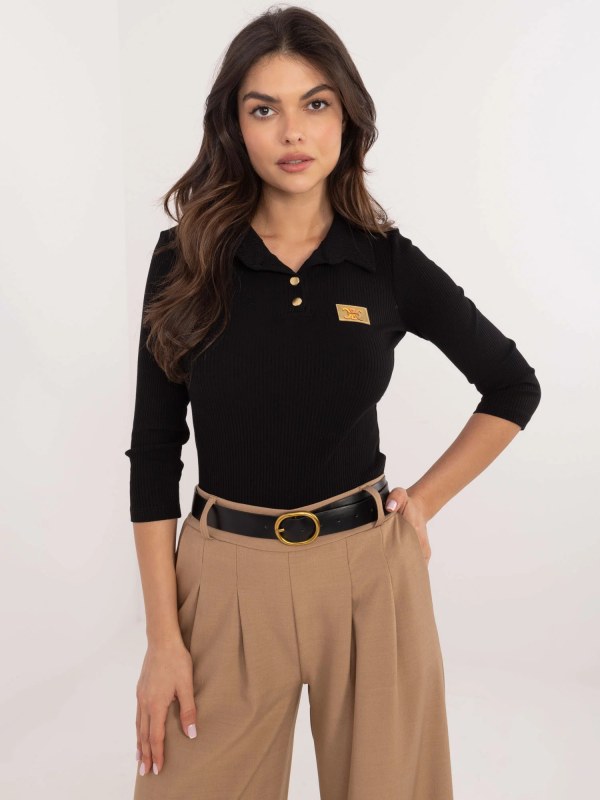 Dámská halenka RV BZ 9949.11X Černá - Relevance - Dámské oblečení košile a&nbsp;halenky