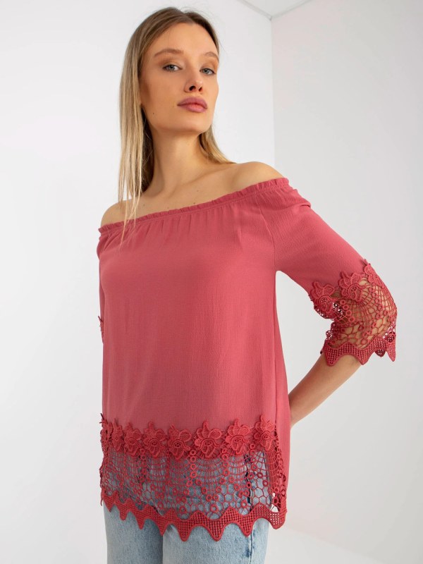 Dámská halenka LK BZ 506188.32X tmavě růžová - FPrice
