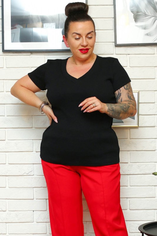 halenka plus size model 169020 Karko - Dámské oblečení košile a halenky