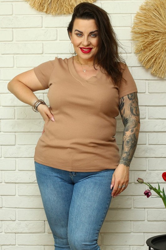 halenka plus size model 169021 Karko - Dámské oblečení košile a halenky