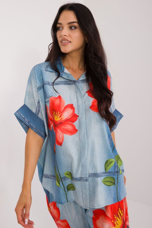 Košile s krátkým rukávem model 198386 Italy Moda