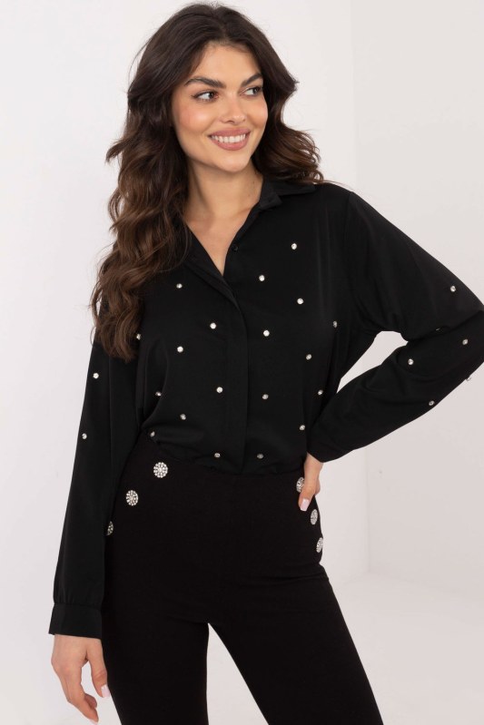 Košile s dlouhým rukávem model 203328 Italy Moda Košile s dlouhým rukávem model 203328 Italy Moda - Dámské oblečení košile a halenky