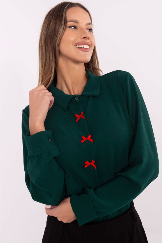 Košile s dlouhým rukávem model 203946 Italy Moda Košile s dlouhým rukávem model 203946 Italy Moda - Dámské oblečení košile a halenky