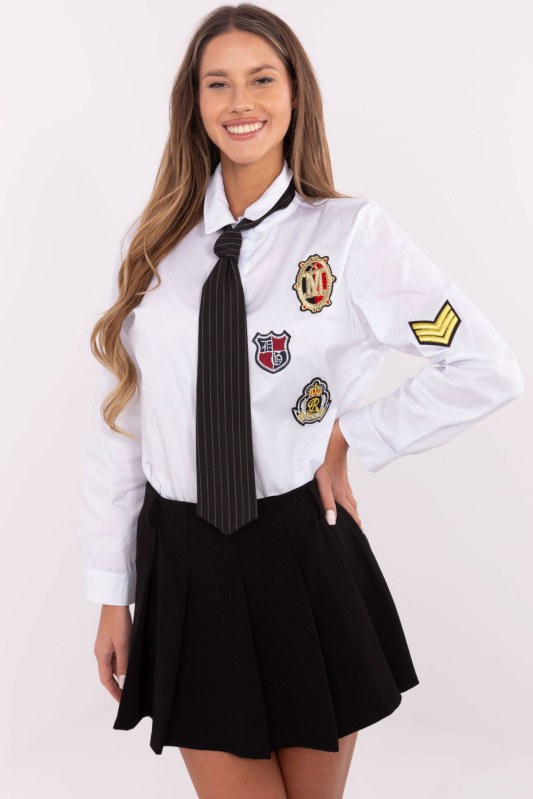 Košile s dlouhým rukávem model 203948 Italy Moda Košile s dlouhým rukávem model 203948 Italy Moda - Dámské oblečení košile a halenky