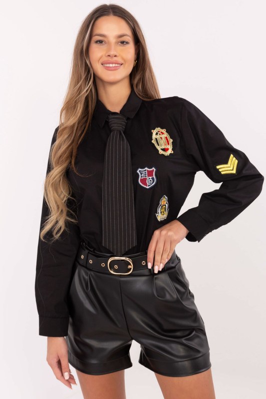 Košile s dlouhým rukávem model 203949 Italy Moda Košile s dlouhým rukávem model 203949 Italy Moda - Dámské oblečení košile a halenky
