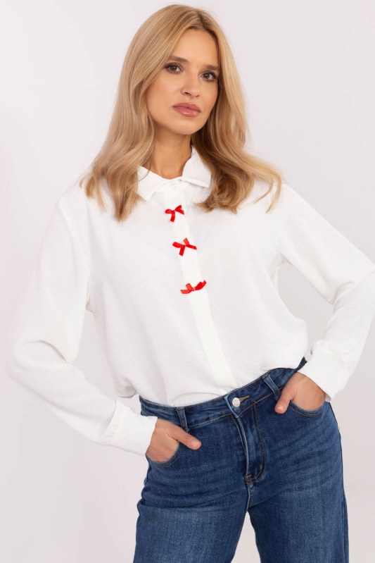 Košile s dlouhým rukávem model 204360 Italy Moda Košile s dlouhým rukávem model 204360 Italy Moda - Dámské oblečení košile a halenky
