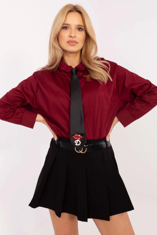 Košile s dlouhým rukávem model 204363 Italy Moda - Dámské oblečení košile a halenky
