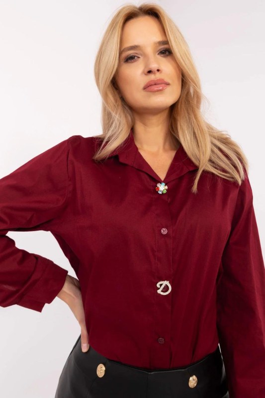 Košile s dlouhým rukávem model 204380 Italy Moda - Dámské oblečení košile a halenky