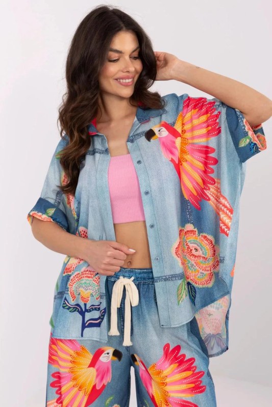 Košile s krátkým rukávem model 210033 Italy Moda