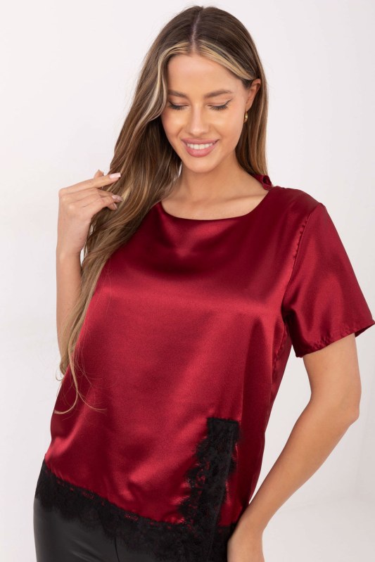 Halenka s&nbsp;krajkou model 222942 Italy Moda - Dámské oblečení košile a&nbsp;halenky