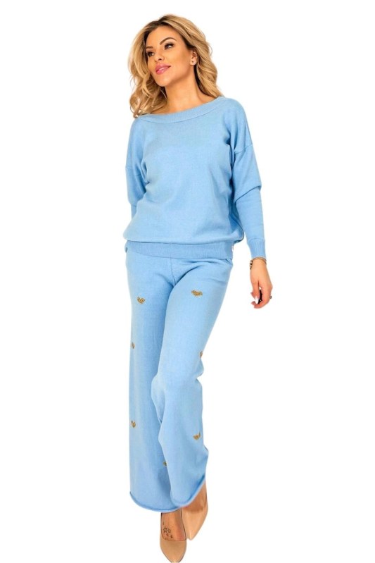 Dámská halenka Hexa blue - MM FASHION - Dámské oblečení košile a halenky