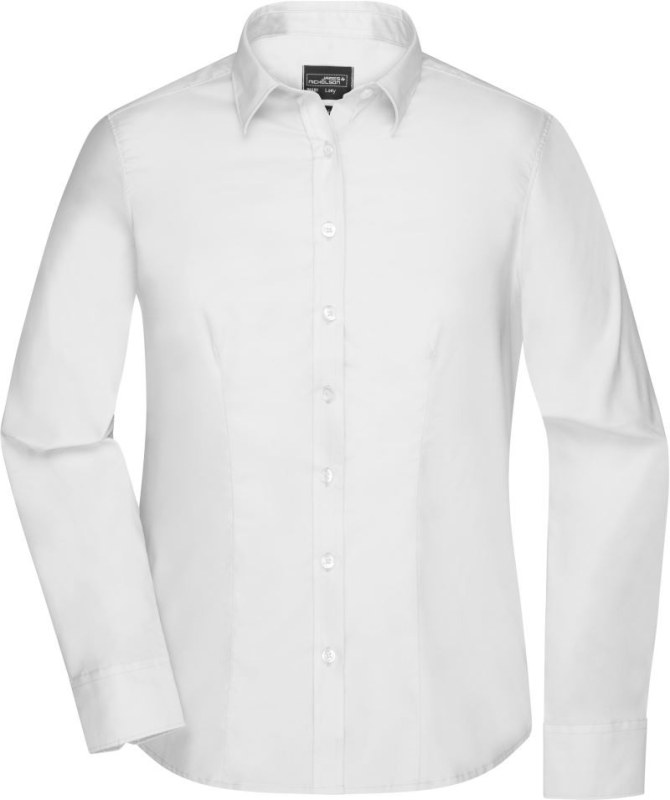 Daiber JN 681 Mikro keprová halenka s dlouhým rukávem 02.0681 white