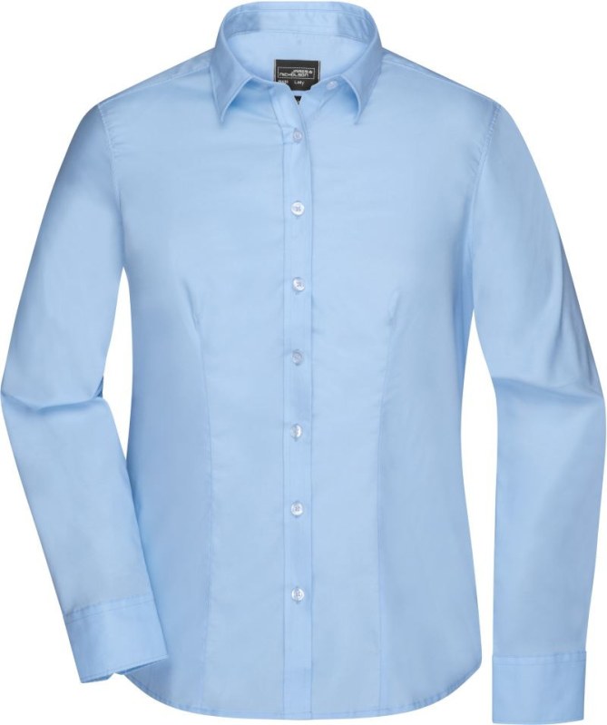 Daiber JN 681 Mikro keprová halenka s dlouhým rukávem 02.0681 light blue