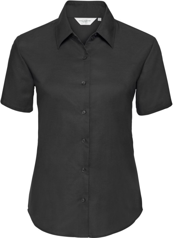 Russell Athletic 933F Halenka Oxford s krátkým rukávem 11.933F black