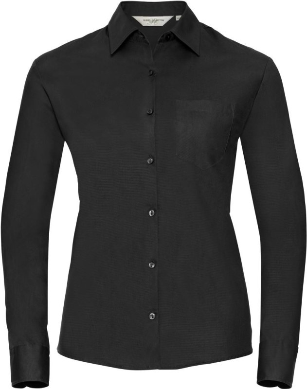 Russell Athletic 936F Popelínová halenka s dlouhým rukávem 11.936F black