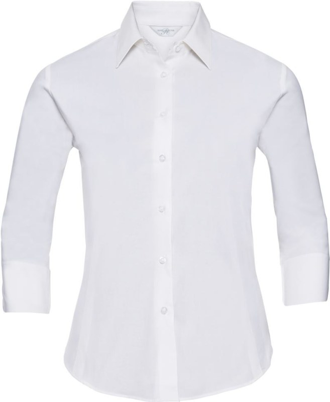 Russell Athletic 946F Elastická halenka s 3/4 rukávem 11.946F white