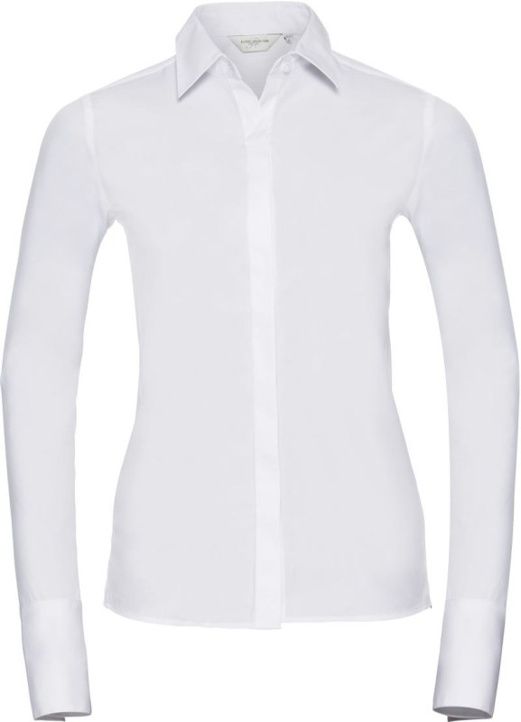 Russell Athletic 960F Elastická halenka "Ultimate" s dlouhým rukávem 11.960F white