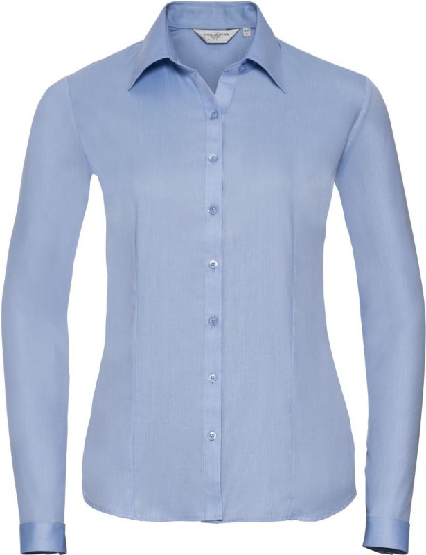 Russell Athletic 962F Halenka s dlouhým rukávem, vzor rybí kost 11.962F light blue