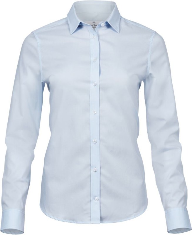 Tee Jays TJ 4025 Luxusní elastická halenka s&nbsp;dlouhým rukávem 18.4025 light blue - Dámské oblečení košile a&nbsp;halenky